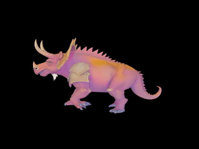 triceratops animation